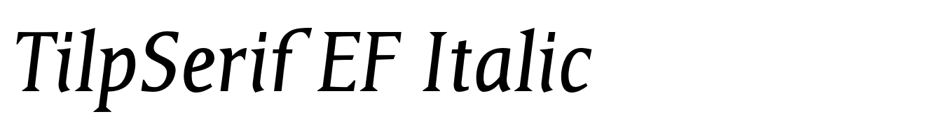 TilpSerif EF Italic